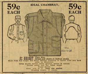 A Brief History of the Work Shirt - 1886-1930
