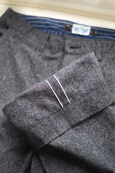 {Now Shipping} Daybreak Selvedge Salt & Pepper Work Pants (Charcoal)