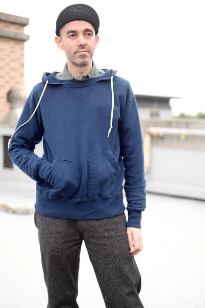{The Rite Stuff} Titan 11 oz. Loopwheel Double-V Afterhood Sweatshirt (Garment-dyed Blue)