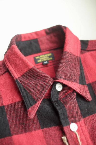 {Now Shipping} Icebreaker 11 oz. Heavyweight Buffalo Plaid Flannel Work Shirt (Red)