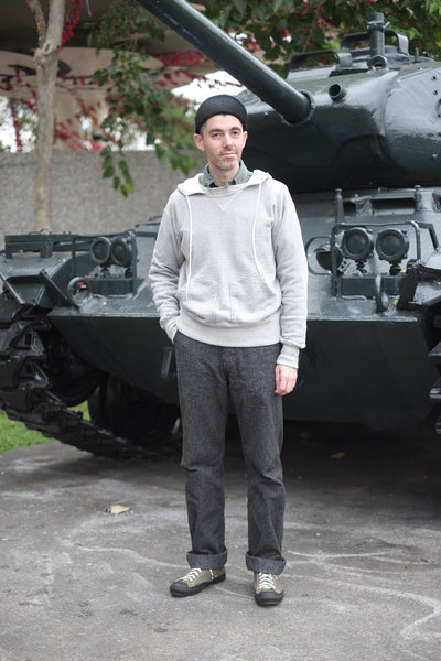 {The Rite Stuff} Titan 11 oz. Loopwheel Double-V Afterhood Sweatshirt (Heather Grey)