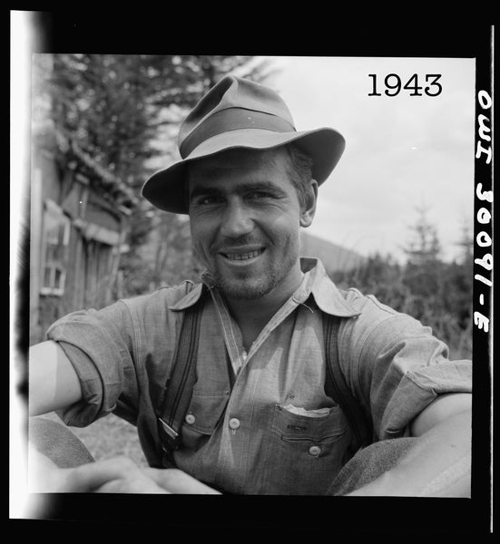 {Now Shipping} Uncle Sam Brushed Chamois Flannel Cigarette Pocket Work Shirt (Sand Grey)