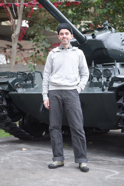 {The Rite Stuff} Titan 11 oz. Loopwheel Double-V Afterhood Sweatshirt (Heather Grey)