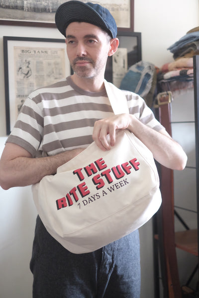 {The Rite Stuff x Labor Day} Newspaper Boy 13 oz. Canvas Bag (Natural)