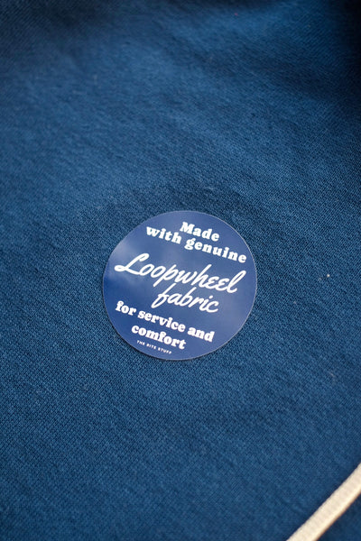 {The Rite Stuff} Titan 11 oz. Loopwheel Double-V Afterhood Sweatshirt (Garment-dyed Blue)