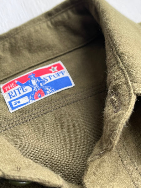 {Now Shipping} Uncle Sam Brushed Chamois Flannel Cigarette Pocket Work Shirt (Olive Drab)