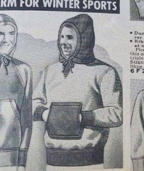 {The Rite Stuff} Titan 11 oz. Loopwheel Double-V Afterhood Sweatshirt (Garment-dyed Blue)