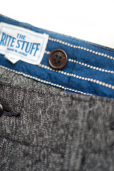 {Now Shipping} Daybreak Selvedge Salt & Pepper Work Pants (Charcoal)
