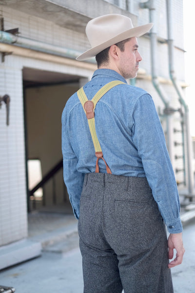 {Now Shipping} Daybreak Selvedge Salt & Pepper Work Pants (Charcoal)