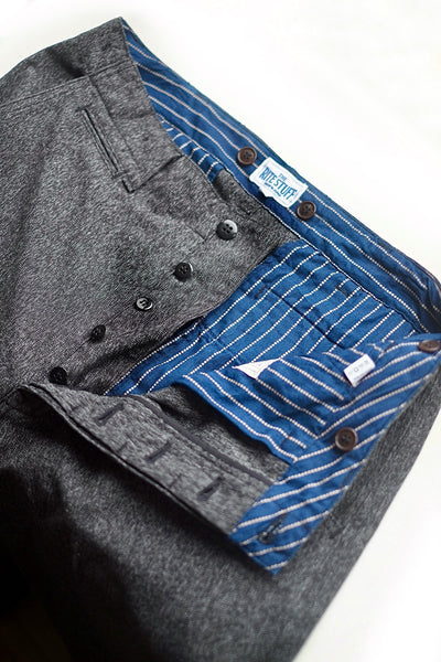 {Now Shipping} Daybreak Selvedge Salt & Pepper Work Pants (Charcoal)