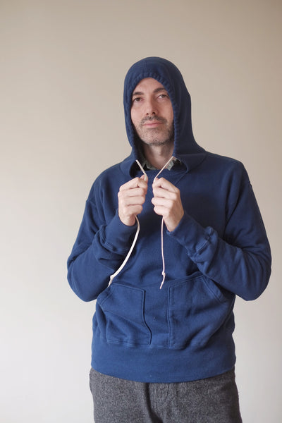 {The Rite Stuff} Titan 11 oz. Loopwheel Double-V Afterhood Sweatshirt (Garment-dyed Blue)