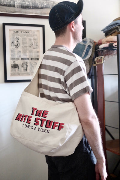 {The Rite Stuff x Labor Day} Newspaper Boy 13 oz. Canvas Bag (Natural)