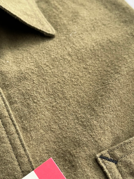 {Now Shipping} Uncle Sam Brushed Chamois Flannel Cigarette Pocket Work Shirt (Olive Drab)