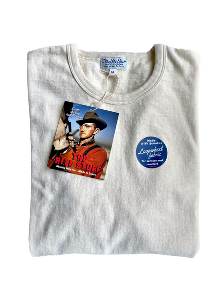 {The Rite Stuff} Heavyweight 9 oz. Loopwheel Tee (Ecru)