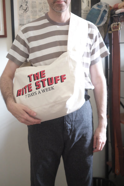 {The Rite Stuff x Labor Day} Newspaper Boy 13 oz. Canvas Bag (Natural)
