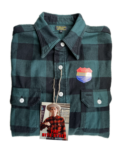 {Now Shipping} Icebreaker Buffalo Plaid 11 oz. Heavyweight Flannel Work Shirt (Green)