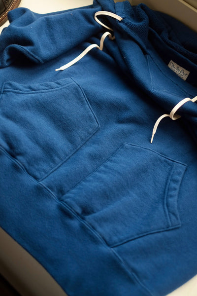 {The Rite Stuff} Titan 11 oz. Loopwheel Double-V Afterhood Sweatshirt (Garment-dyed Blue)