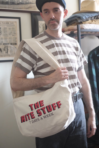 {The Rite Stuff x Labor Day} Newspaper Boy 13 oz. Canvas Bag (Natural)