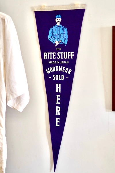 {The Rite Stuff} Wool Felt Shop Pennant