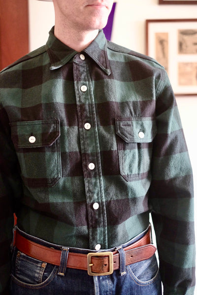 {Now Shipping} Icebreaker Buffalo Plaid 11 oz. Heavyweight Flannel Work Shirt (Green)