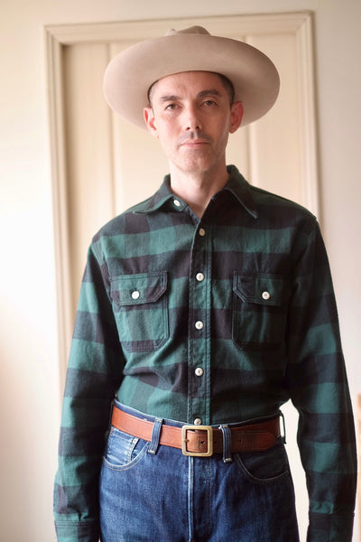 {Now Shipping} Icebreaker Buffalo Plaid 11 oz. Heavyweight Flannel Work Shirt (Green)