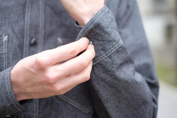 {The Rite Stuff} Atlas Salt & Pepper Work Shirt (Charcoal)