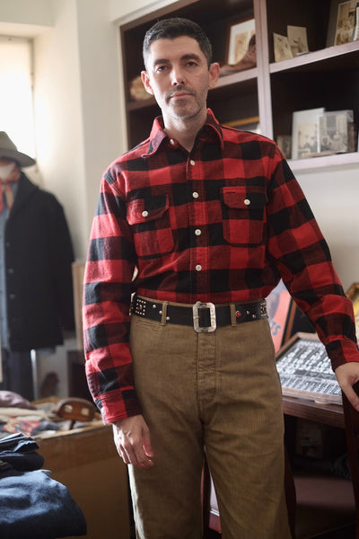 {Now Shipping} Icebreaker 11 oz. Heavyweight Buffalo Plaid Flannel Work Shirt (Red)