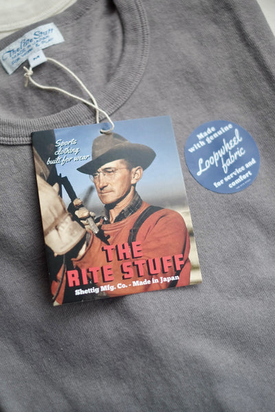 {The Rite Stuff} Heavyweight 9 oz. Loopwheel Tee (Grey)