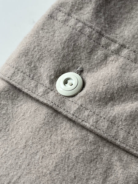 {Now Shipping} Uncle Sam Brushed Chamois Flannel Cigarette Pocket Work Shirt (Sand Grey)