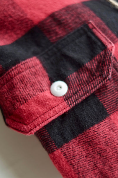 {Now Shipping} Icebreaker 11 oz. Heavyweight Buffalo Plaid Flannel Work Shirt (Red)
