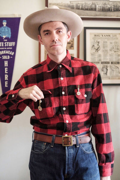 {Now Shipping} Icebreaker 11 oz. Heavyweight Buffalo Plaid Flannel Work Shirt (Red)
