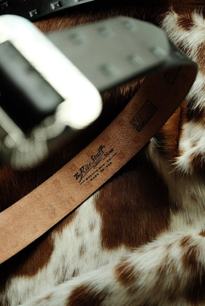 {The Rite Stuff x Codina Leather} Stampede 1930s Hand-stamped Western Belt (Black)
