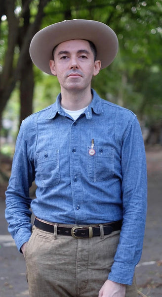 {The Rite Stuff} Heracles 5 oz. Selvedge Chambray Work Shirt (Indigo)