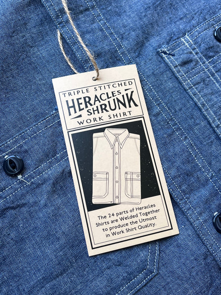 {The Rite Stuff} Heracles 5 oz. Selvedge Chambray Work Shirt (Indigo)