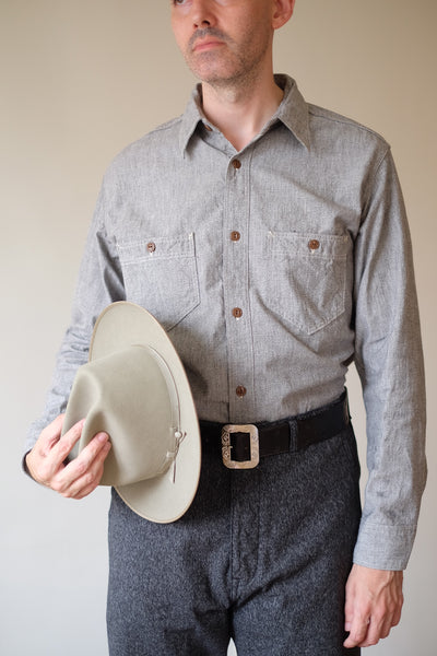 {The Rite Stuff} Atlas Salt & Pepper Work Shirt (Iron Grey)