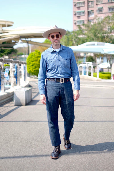 {The Rite Stuff} Heracles 5 oz. Selvedge Chambray Work Shirt (Indigo)