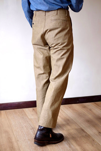 {The Rite Stuff} Pacemaker 10 oz. Denim Herringbone Twill Work Pants (Sun Tan Khaki)