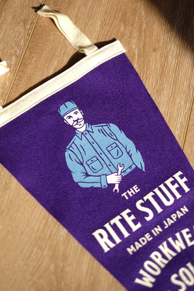 {The Rite Stuff} Wool Felt Shop Pennant