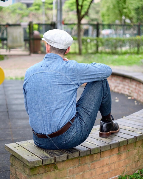 {The Rite Stuff} Heracles 5 oz. Selvedge Chambray Work Shirt (Indigo)