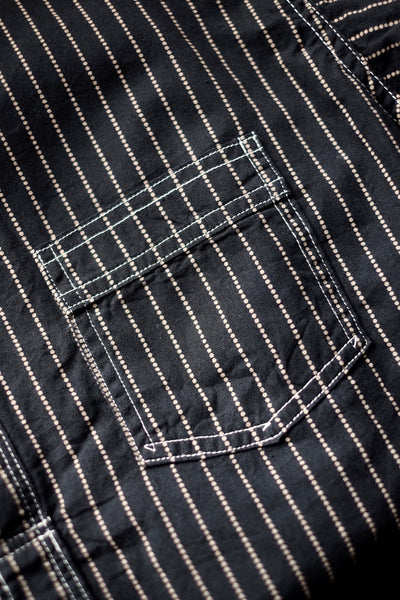 {The Rite Stuff} Bulldog Wabash Discharge-dyed Pullover Work Shirt (Sulfur Black)