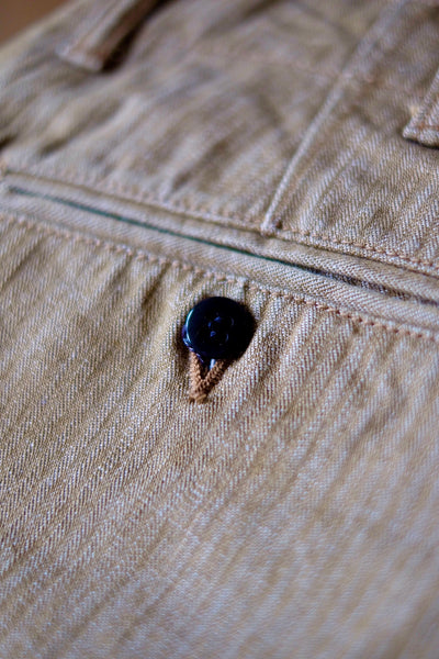 {The Rite Stuff} Pacemaker 10 oz. Denim Herringbone Twill Work Pants (Sun Tan Khaki)