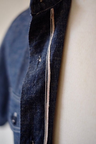 {The Rite Stuff} Bantam Selvedge Chambray Short-Sleeve Work Shirt (Indigo)