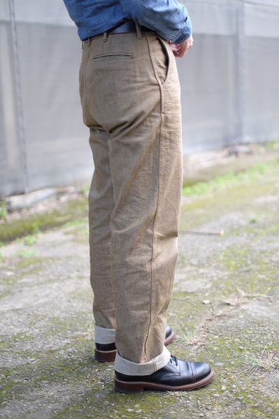 {The Rite Stuff} Pacemaker 10 oz. Denim Herringbone Twill Work Pants (Sun Tan Khaki)
