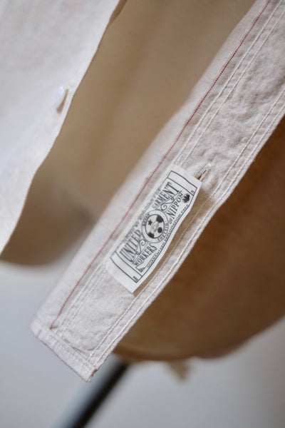 {The Rite Stuff} Bantam Selvedge Chambray Short-Sleeve Work Shirt (Ecru)