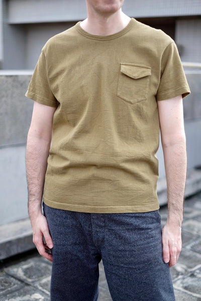 {The Rite Stuff} Heavyweight 9 oz. Loopwheel Pocket Tee (Olive)
