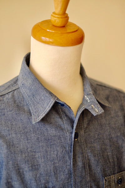 {The Rite Stuff} Heracles 5 oz. Selvedge Chambray Work Shirt (Indigo)