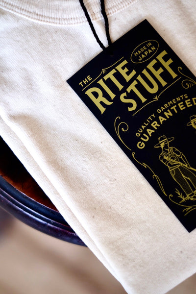 {The Rite Stuff} Heavyweight 9 oz. Loopwheel Pocket Tee (Ecru)