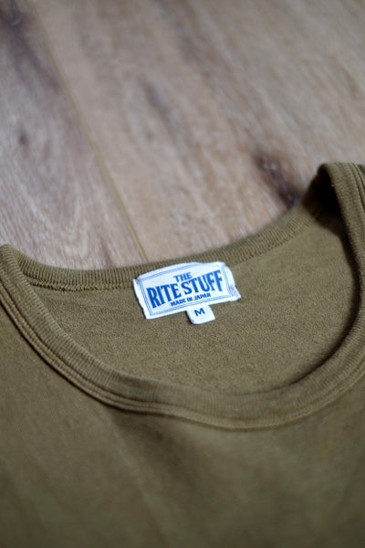 {The Rite Stuff} Heavyweight 9 oz. Loopwheel Pocket Tee (Olive)