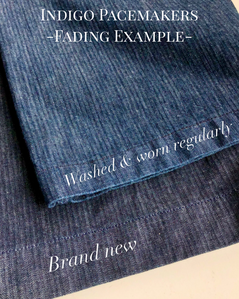 {The Rite Stuff} Pacemaker 10 oz. Denim Herringbone Twill Work Pants (Cadet Blue Indigo)