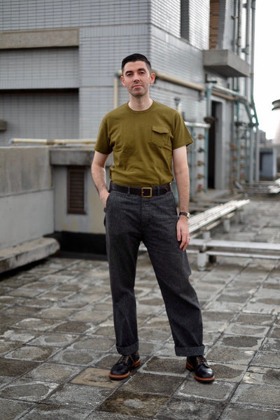 {The Rite Stuff} Heavyweight 9 oz. Loopwheel Pocket Tee (Olive)